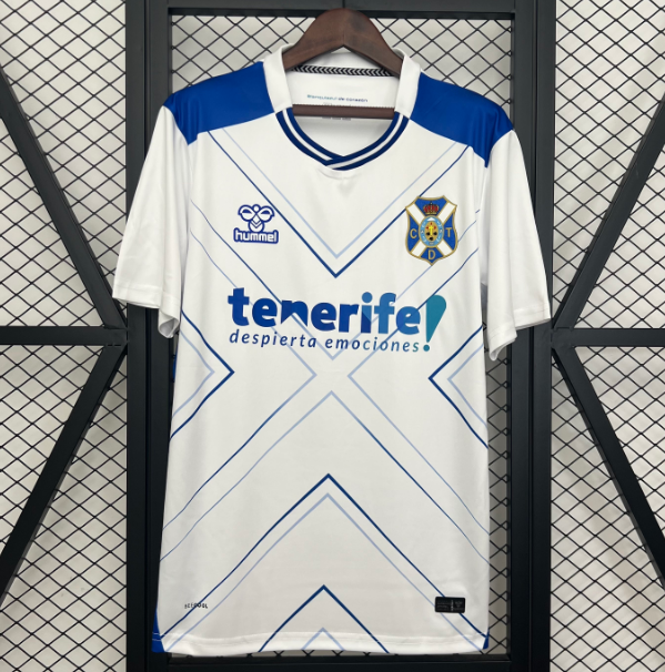 2025-26 Club Deportivo Tenerife Home Soccer Jersey Shirt